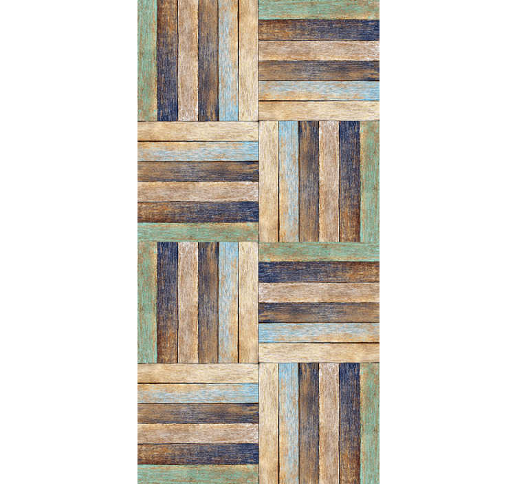 色の木の織り目加工の壁紙の織り方 Tenstickers
