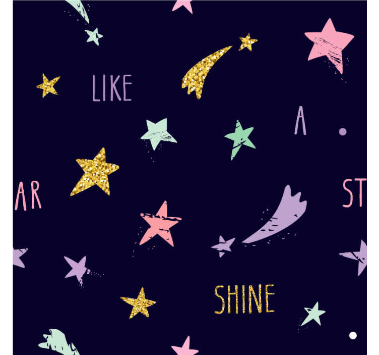 Uitgelezene Sterretjes behang like shine star in blauw - TenStickers SE-65