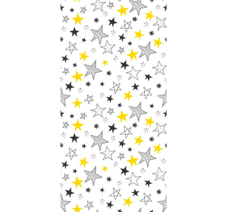 Star Pattern Bedroom Wallpaper - TenStickers