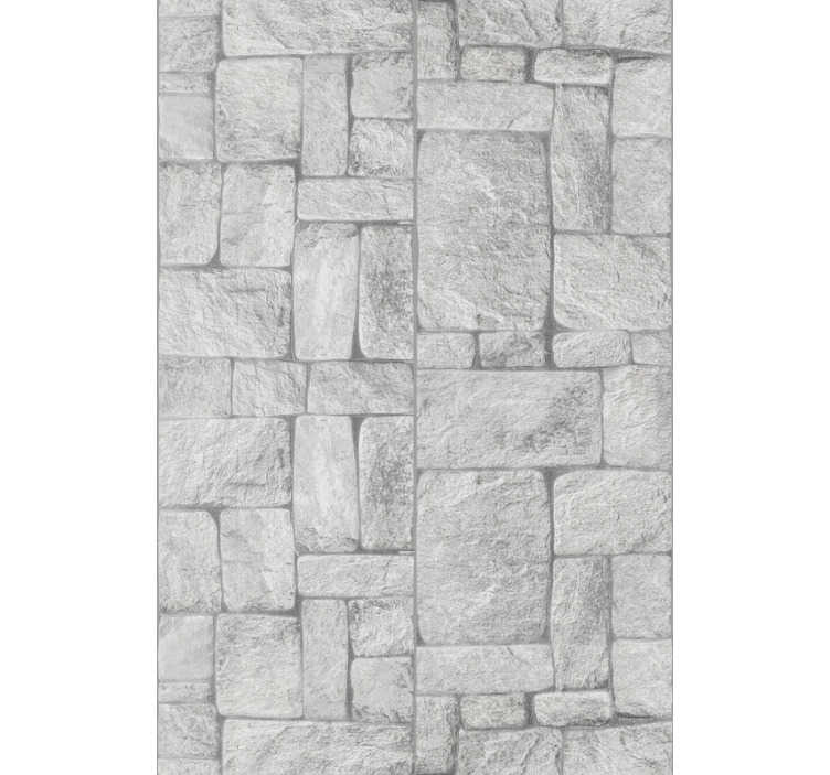 石の効果グレーテクスチャ壁紙 Tenstickers