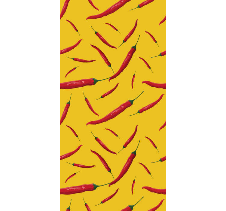 Kitchen wallpaper peppers - TenStickers