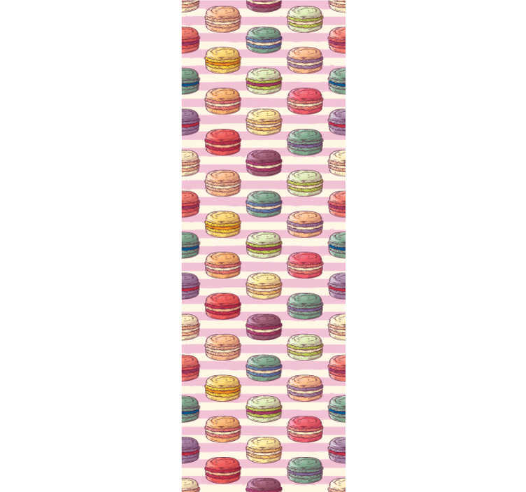 Retro Macaroons Kitchen Wallpaper Tenstickers