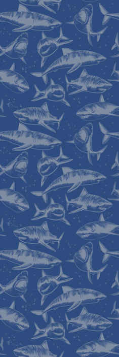 猛烈なサメの動物の壁紙 Tenstickers