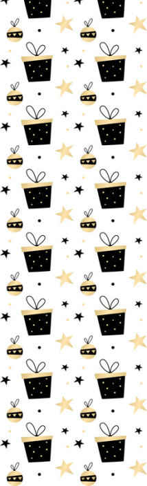 Elegant gift box pattern Wallpaper - TenStickers