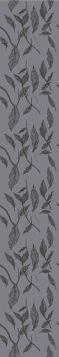 Papier peint feuillage motif simple gris - TenStickers