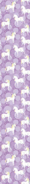 Papel pintado infantil unicornios fondo morado - TenVinilo