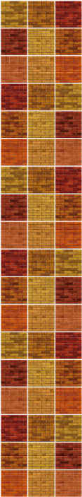 Carta da parati effetto piastrelle tonalità marroni textured - TenStickers