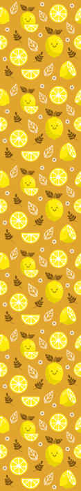 笑顔のレモン柑橘類の壁紙 Tenstickers
