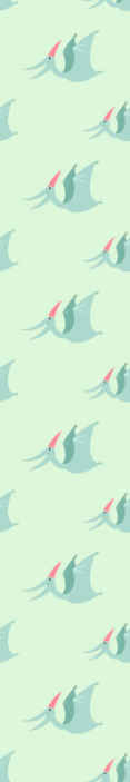 Happy Pterodactyls dinosaurs wallpaper - TenStickers