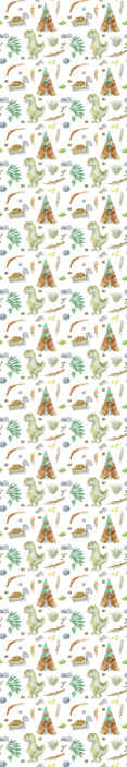 Papel pintado infantil dinosaurios y tortugas - TenVinilo