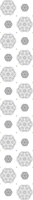 modern black mandala Abstract Wallpaper - TenStickers