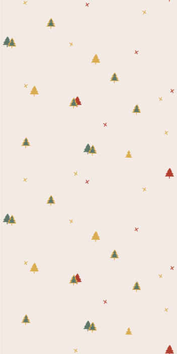 Papier peint nature motif de forêt festive - TenStickers