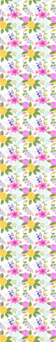 Floral Pattern Blossom flower wallpaper - TenStickers