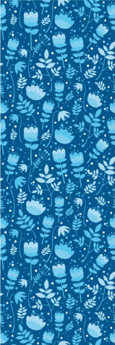 Papier peint fleuri design à motif floral - TenStickers