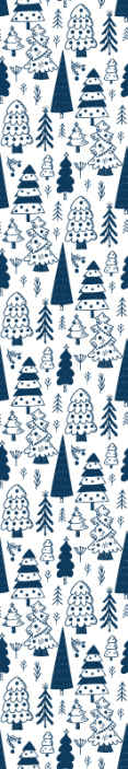 Modern trees Christmas wallpaper - TenStickers
