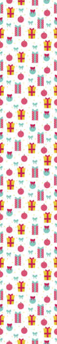 Festive Gift Pattern christmas wallpaper - TenStickers