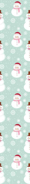 Snowman pattern Christmas Wallpaper - TenStickers