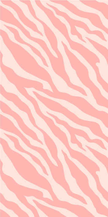 ピンクのゼブラ柄のクールな動物の壁紙 Tenstickers