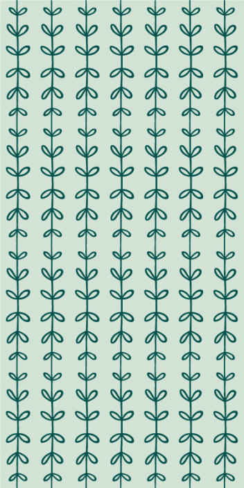 Grønt vintreblad blad tapet - Tenstickers
