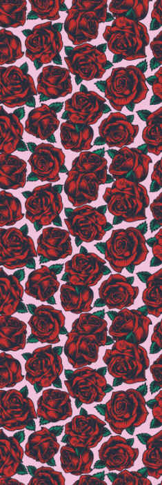 Red Rose Pattern flower wallpaper - TenStickers