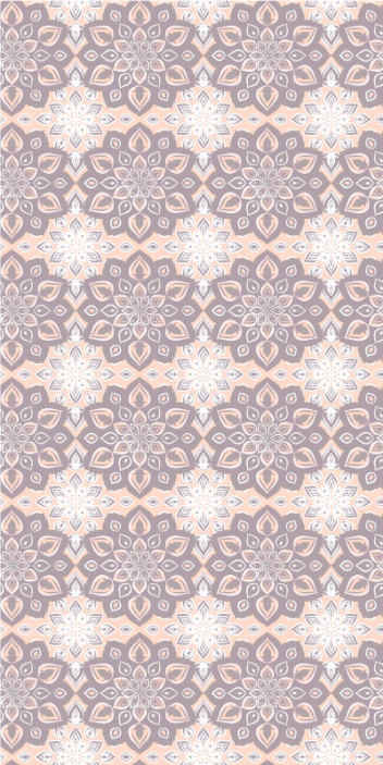 Carta da parati ornamentale ornamentazione geometrica - TenStickers