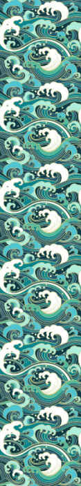 Papier peint nature vagues océaniques élégantes - TenStickers