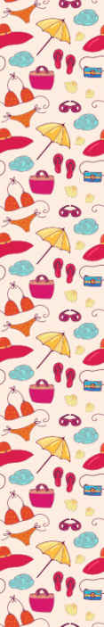 Papel tapiz infantil accesorios caprichosos - TenVinilo