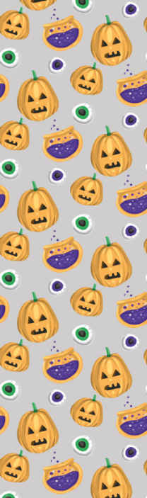 Scary Pumpkins Spooky Wallpaper - TenStickers