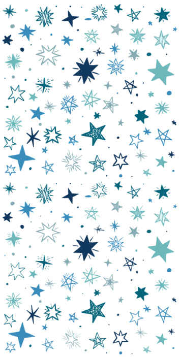 Wallpaper blue stars - TenStickers