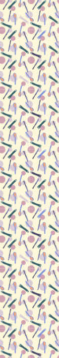 Carta da parati ornamentale motivo elegante dell'utensile - TenStickers