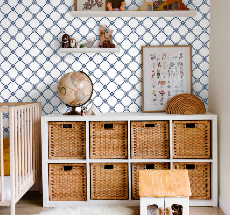 Marine Pattern kids wallpaper - TenStickers
