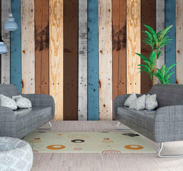 Papel pintado 3D paneles de aspecto de madera papel pintado no tejido  paneles de madera escandinavos papel pintado de pared moderno listones pared  de madera madera natural marrón beige gris negro 