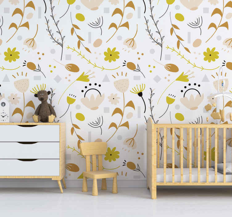 Papier peint chambre bébé: douceur et charme ! - TenStickers