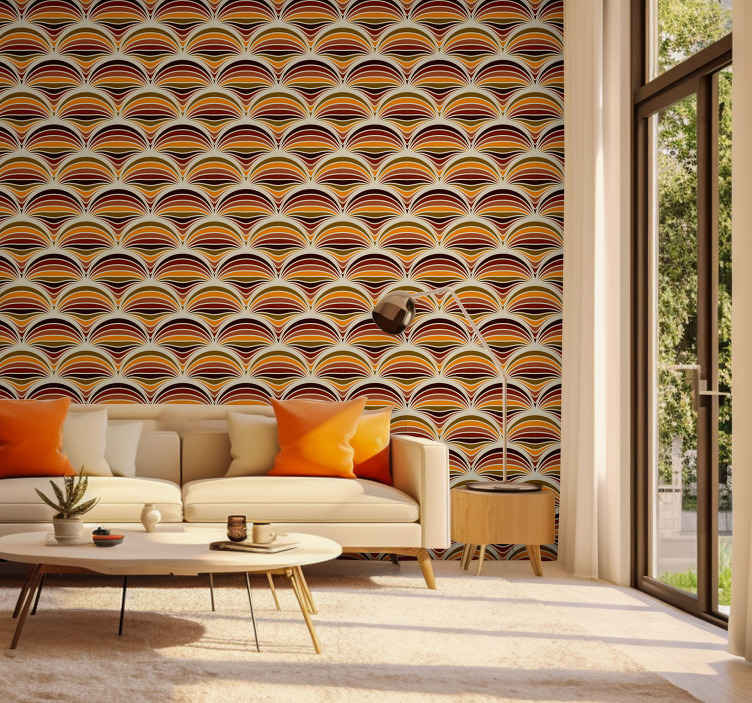 Premium Vector  70s retro vibes multicolour abstract stripes wallpaper