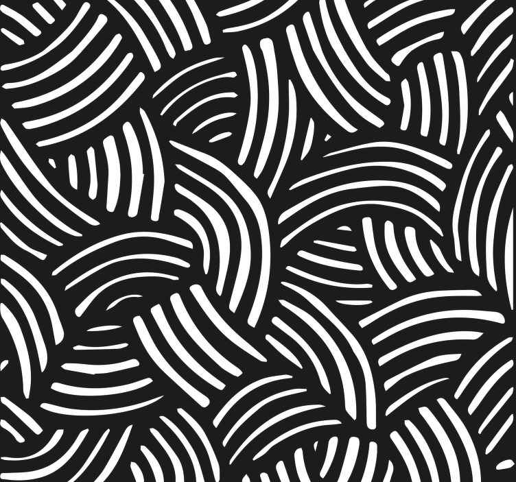 Curved stripes Office vinyl Wallpaper TenStickers