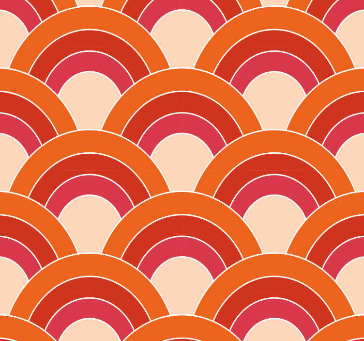 papel de parede formas geométricas semicírculos geométricos - TenStickers