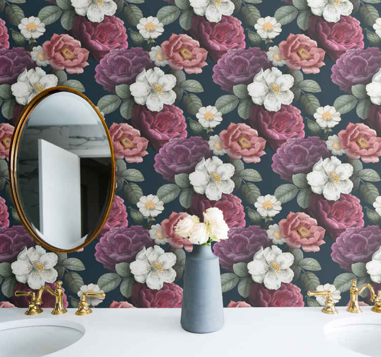 C'est le nouveau 1 set Sticker mural surface miroir design fleur