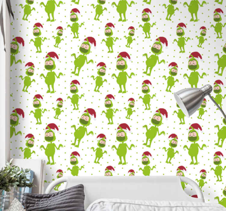 Carta da parati salotto Buon natale con maschera viso