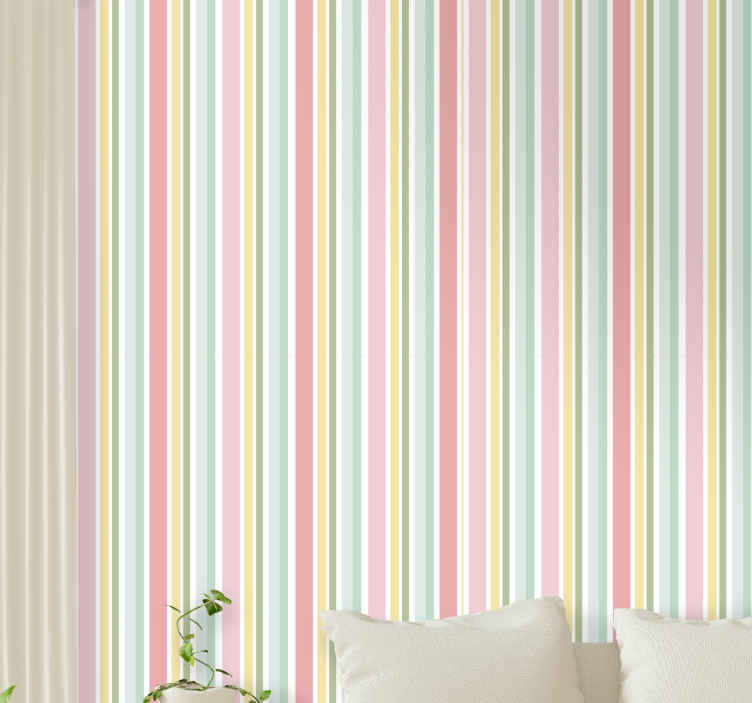 horizontal striped wallpaper  Google Search  Guest room decor Accent  walls in living room How to install wallpaper