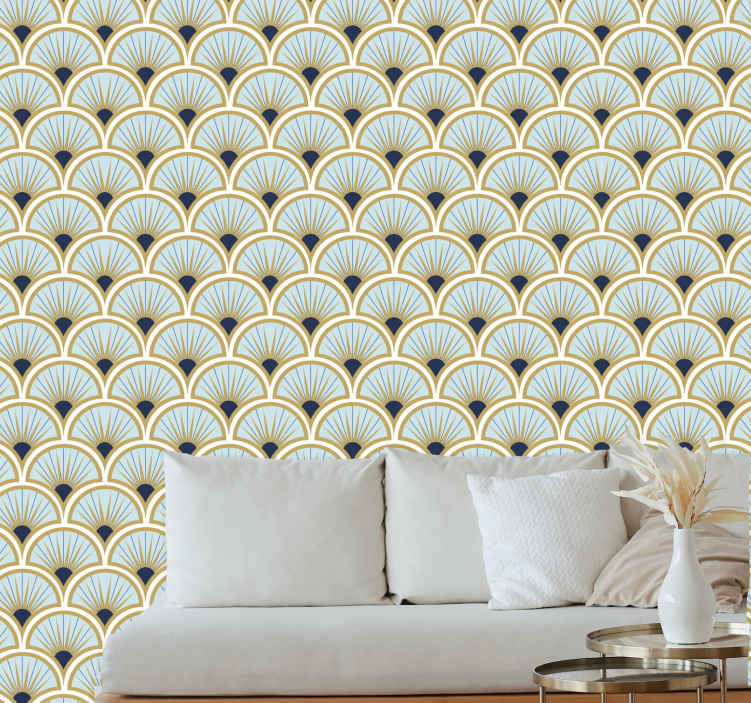 Delicate art deco style archs Cool abstract wallpaper  TenStickers