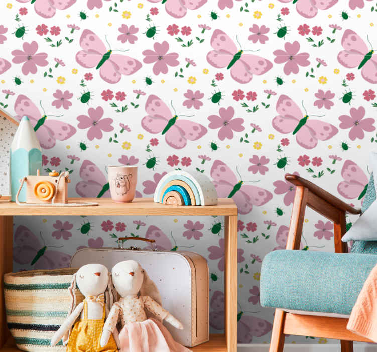 Beautiful Pink Flowers Butterfly Wallpapers  Top Free Beautiful Pink  Flowers Butterfly Backgrounds  WallpaperAccess