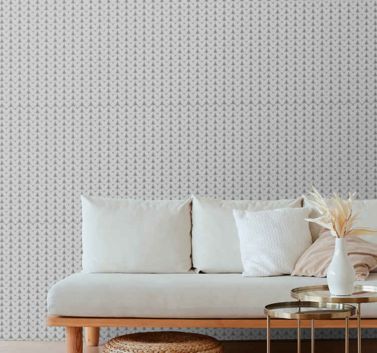 Minimalistic grey vertical pattern contemporary wallpaper - TenStickers