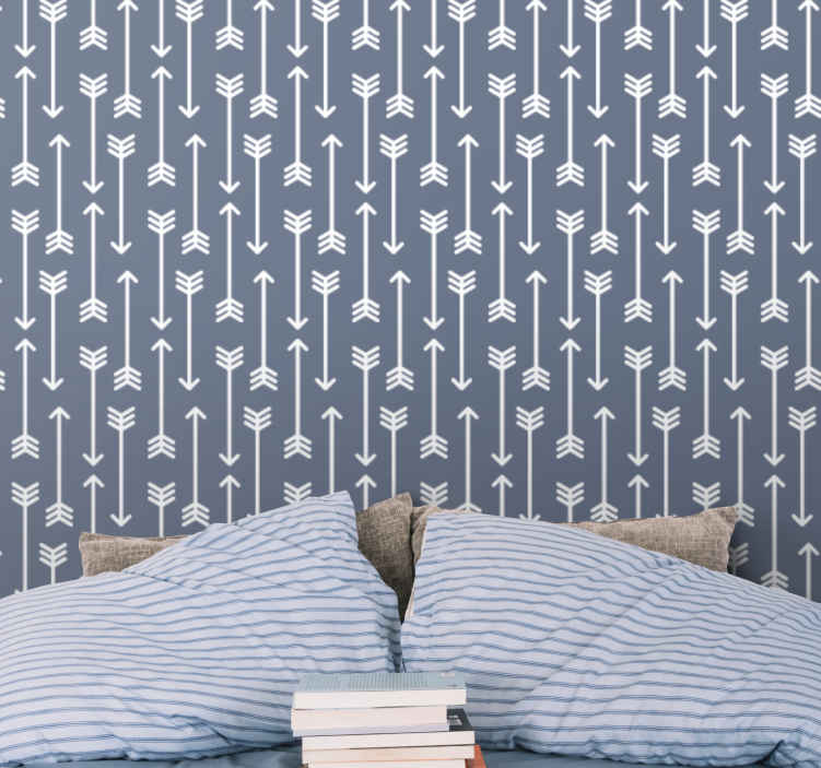 Papeles de pared modernos Papel pintado gris minimalista moderno - TenVinilo