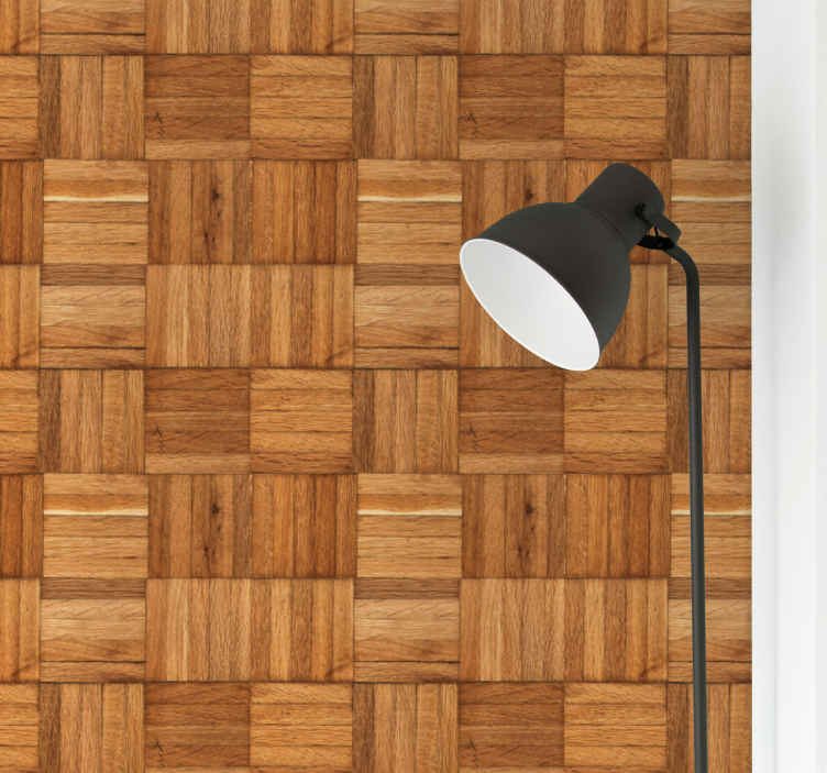 Brown seamless wood tiles pattern Wood wallpaper  TenStickers