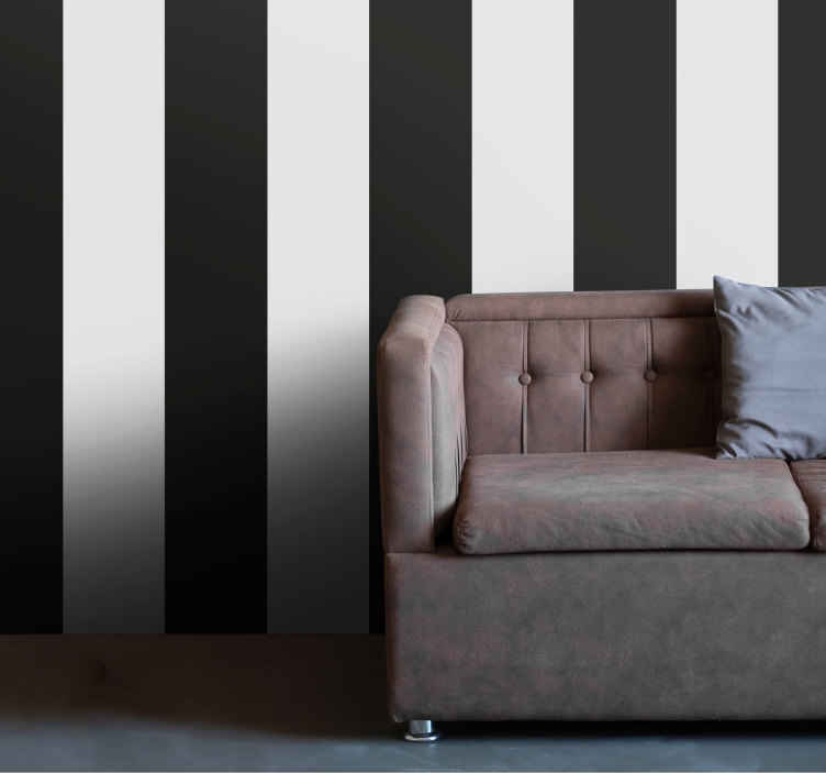 White and Black Striped Wallpaper  Monochrome Wallpaper StickyThings