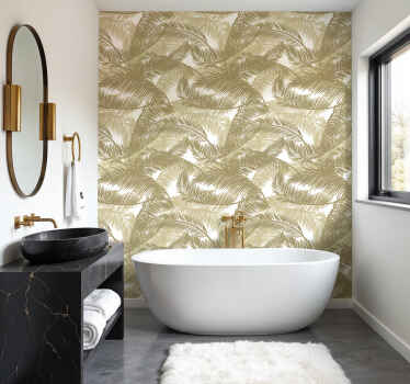 Papier peint feuilles motif de palmier luxuriant - TenStickers