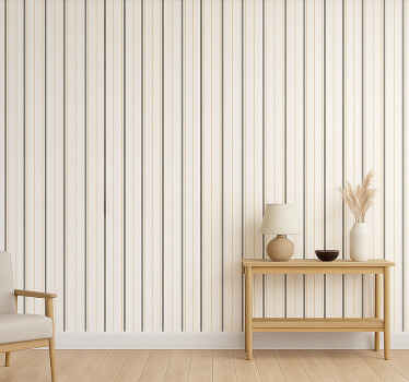Papier peint cuisine rayures verticales beiges - TenStickers