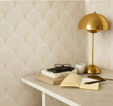 Ginkgo fan pattern home office wallpaper - TenStickers