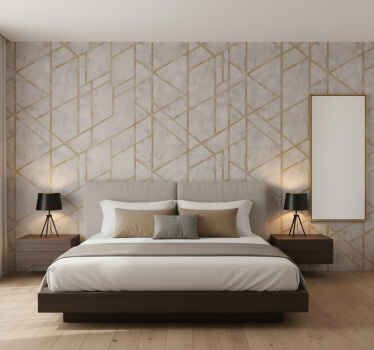 Tapete textur modern abstrakt gold - TenStickers