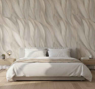 Tapete textur beige federfluss - TenStickers